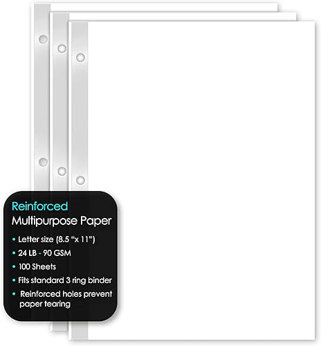 Miniatura 8 de iScholar Papel de relleno reforzado para cuaderno (83110)