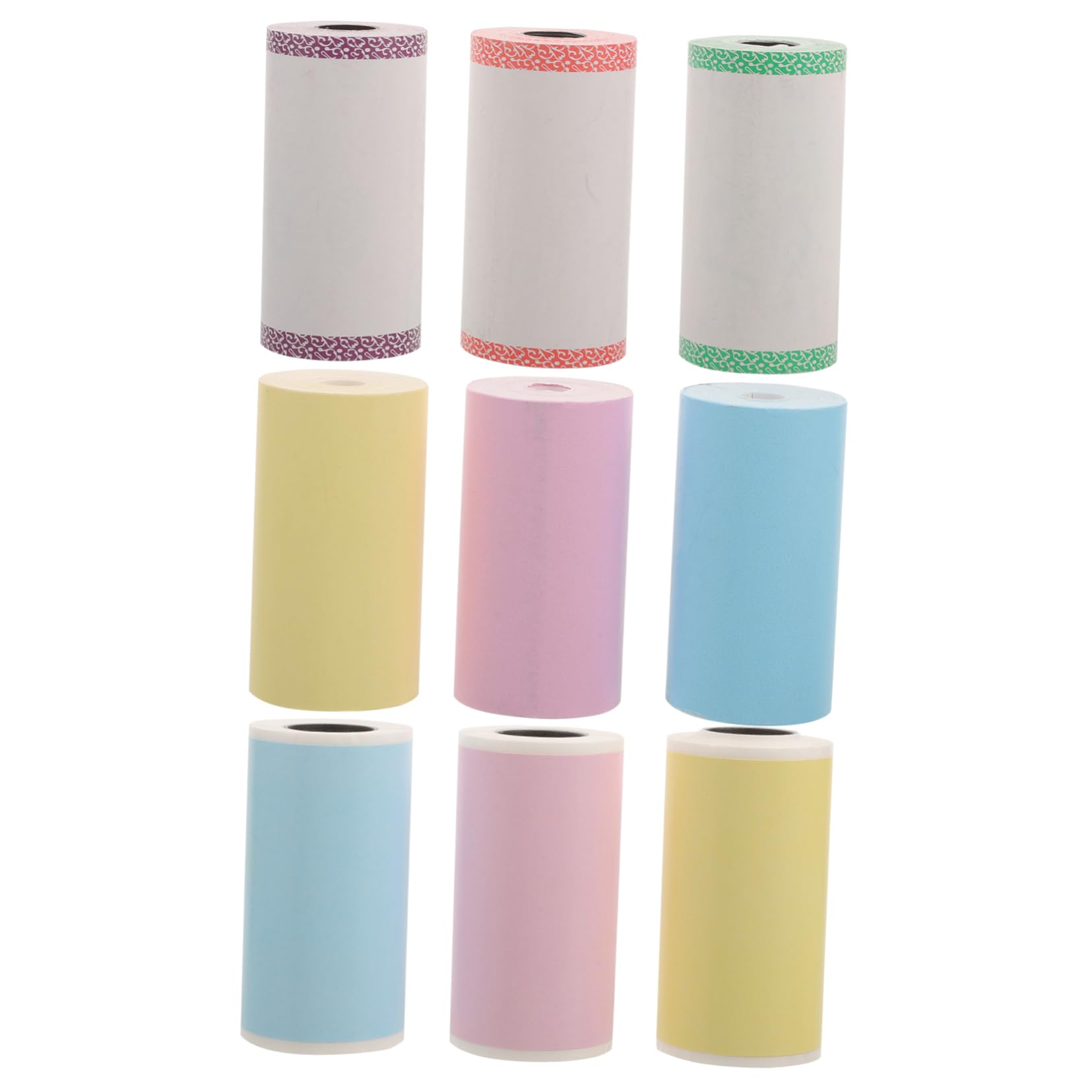 Uonlytech 5 Set Etichette Termiche Adesive Per Mini Stampante Per Stampanti Termiche Superficie Liscia Per Etichette Per Supermercati Piccole Attività E Personale 9 * 5