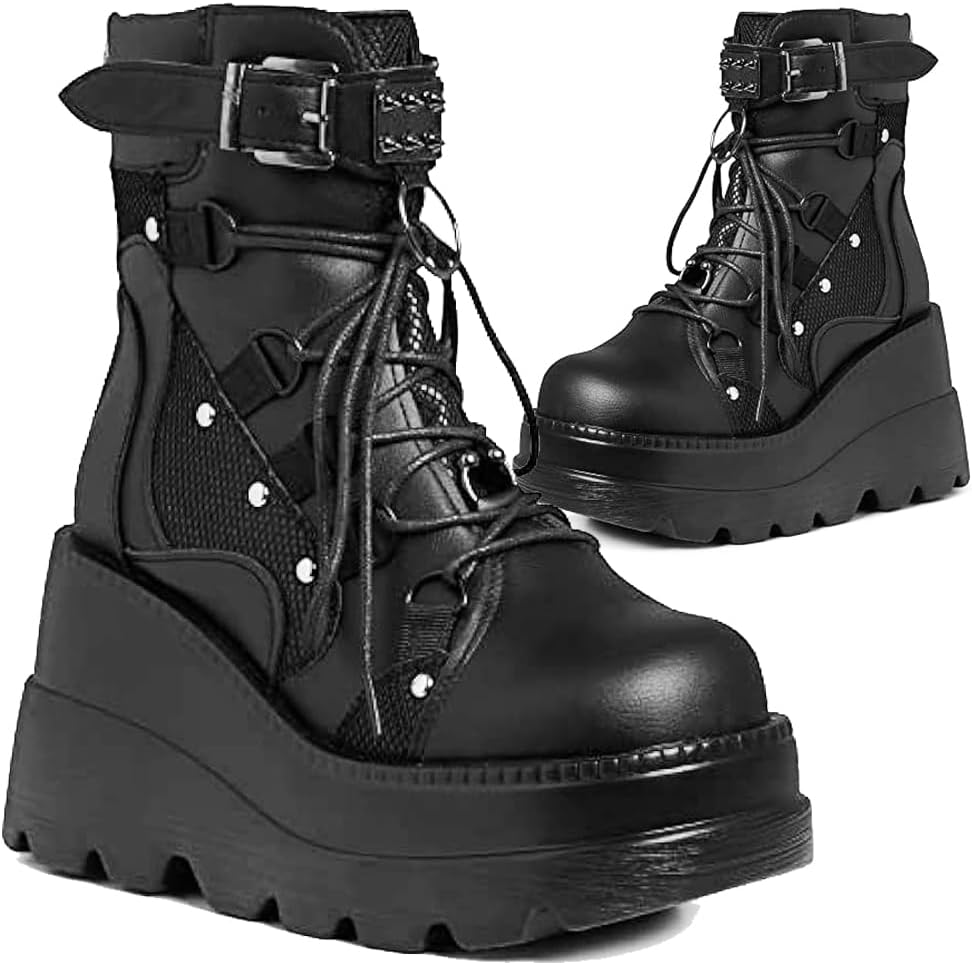 Botas de Tobillo de Plataforma para Mujer Botines Honduras Ubuy