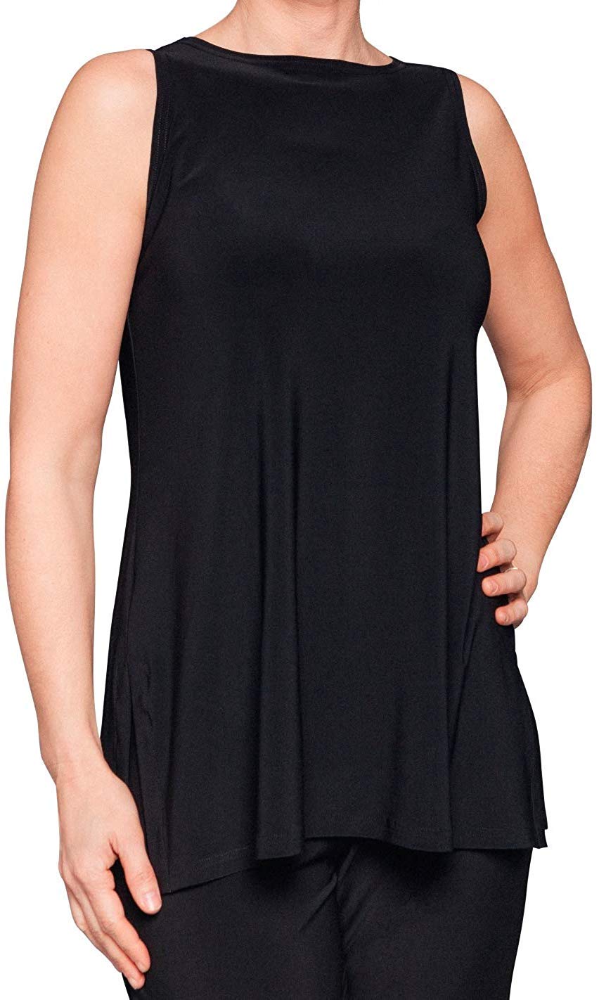 Sympli Women's Sleeveless Nu Ideal Tunic, High Neck