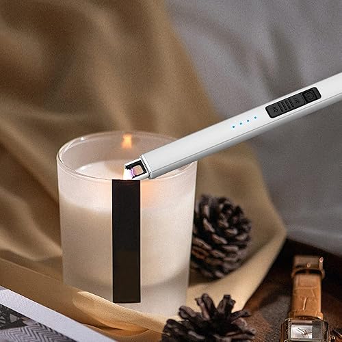 Miniatura 9 de ARECTECH Encendedor de velas eléctrico con cable tipo C, regalo de cumpleaños para hombres, mujeres, esposa, encendedores de arco de plasma Negro