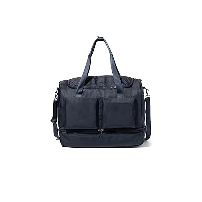Baggallini Deluxe Fifth Avenue Weekender Duffel Bags French Navy Twill