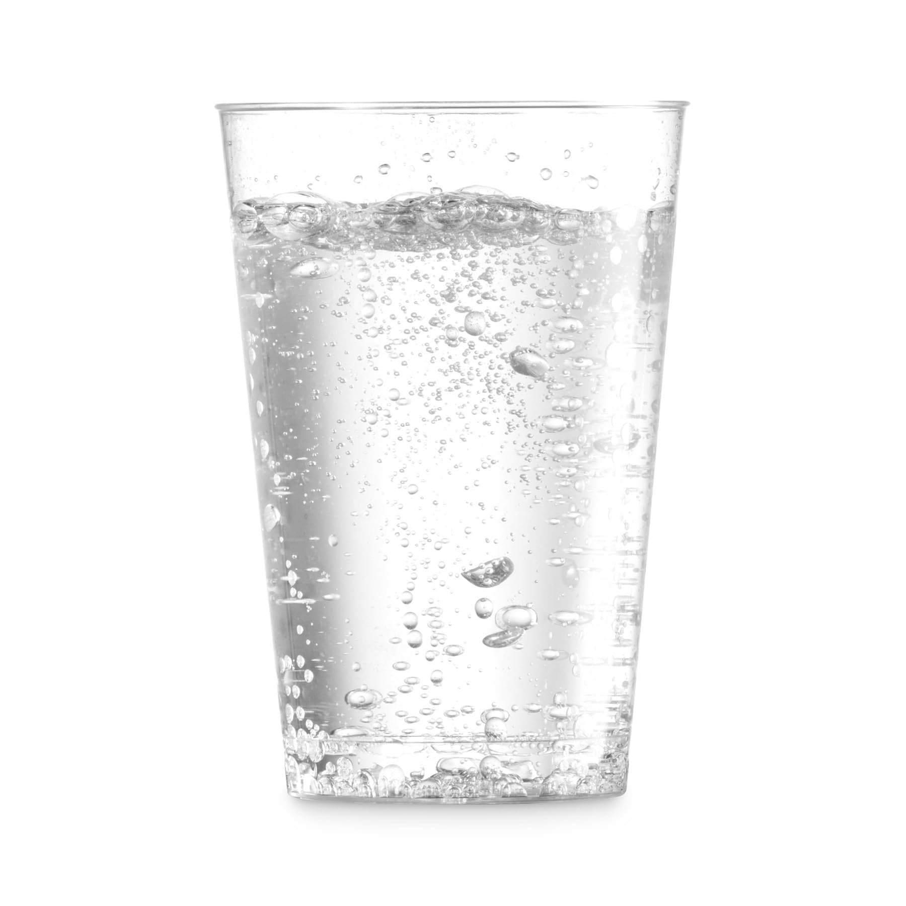 Munfix 100 Clear Plastic Cups 12 Oz Plastic Tumblers Fancy Disposable Wedding Party Cups Elegant Party Cups Recyclable and BPA-Free — Amazon image 3