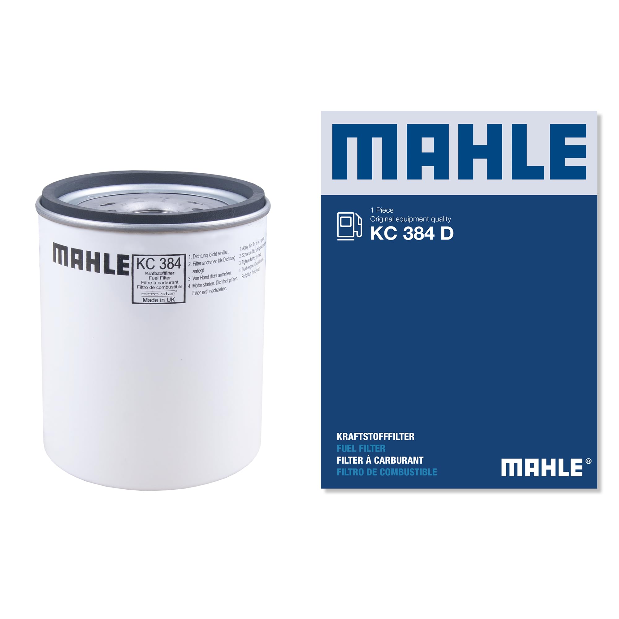 MAHLE KC 384D Fuel Filter Fits Mack Renault Volvo Dennis Case Ih Renault Trucks