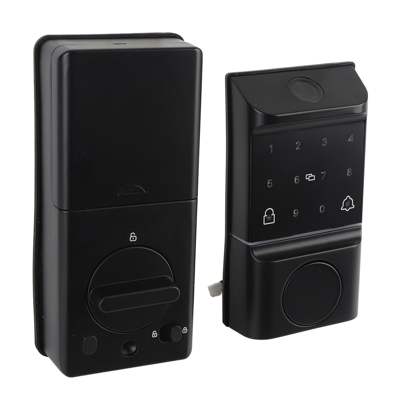 EMUKOEP Serratura Elettronica Accesso Intuitivo Alle Impronte Digitali Sblocco di Emergenza Blocco Ingresso Senza Chiave per Casa e Ufficio