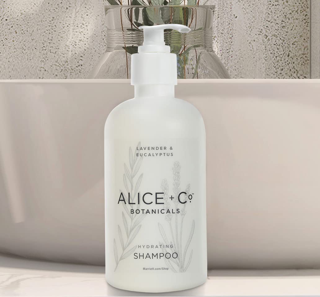 Alice + Co. Szampon i odżywka - Fairfield by Marriott - TownePlace - SpringHill - Hotel Bath Amenities - Lavender & Eucalyptus - Butelki do pielęgnacji włosów 8,5 uncji
