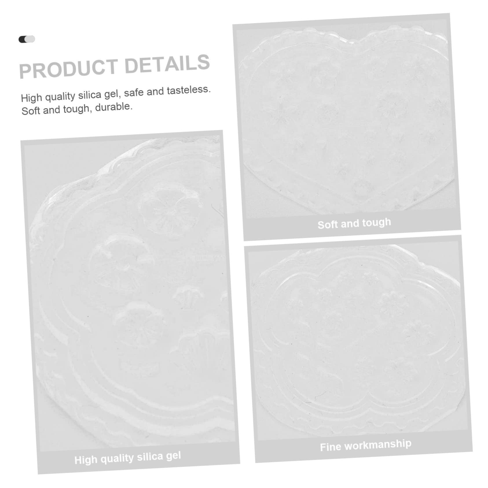 Lurrose 12pezzi Stampo Per Unghie Silicone Personalizzato Mold Per Nail Art Epoxy Strumento Pratico Per Manicure Di Stampo Fiori Per Decorazioni Unghiali