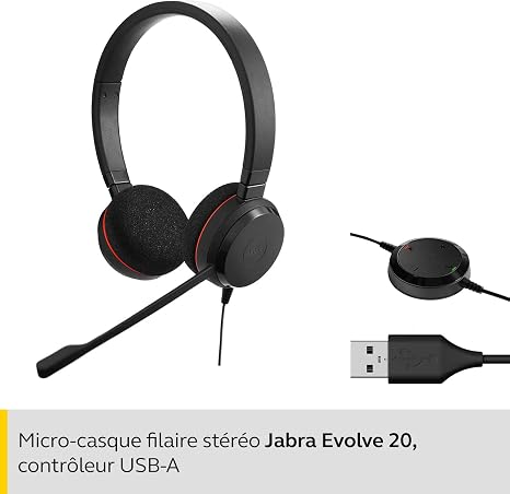 Jabra Evolve 20 Stereo Casque audio 