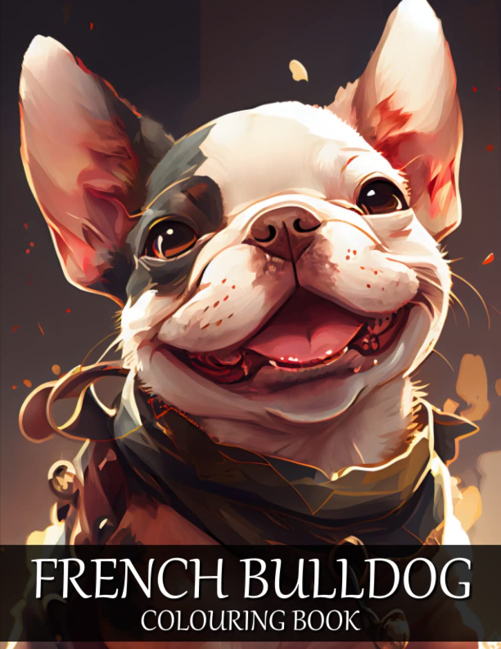 French Bulldog Colouring book: 30+ Cute Frenchie Coloring Pages for Adults