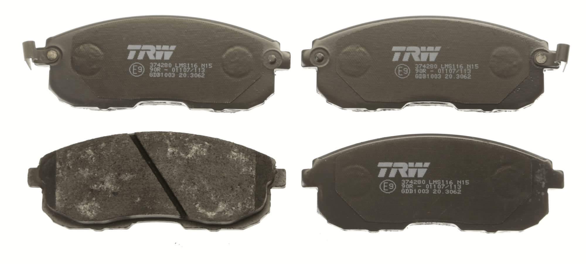 GDB1003 TRW Brake Pad Set, disc brake for INFINITI,NISSAN,NISSAN (DFAC),SUZUKI,S