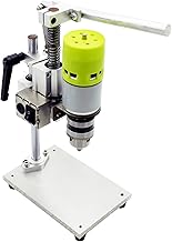 Pruie Mini furadeira de 7 velocidades, bancada elétrica, furadeira de bancada, mandril 1,5-10mm, 100W, furadeira de bancada pequena, faça você mesmo, alumínio puro, furadeira de bancada pequ