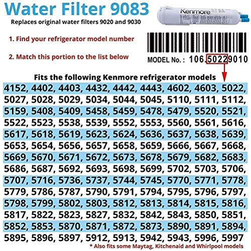 Kenmore WF-008 3-Pack 469083 Water Filter Replacement 46-9083 Refrigerator Water Filter 9083 469030 thumb #4