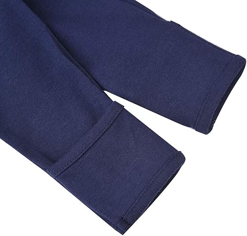 Miniatura 3 de Aablexema Pijama de bebé con puños de manopla, unisex, para recién nacido, doble forma, con cremallera, de algodón, para bebé