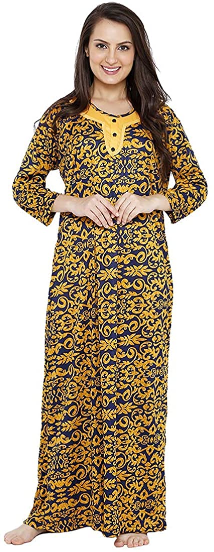 Pretty Awesome Women's Polyester Polka Dots Nighty