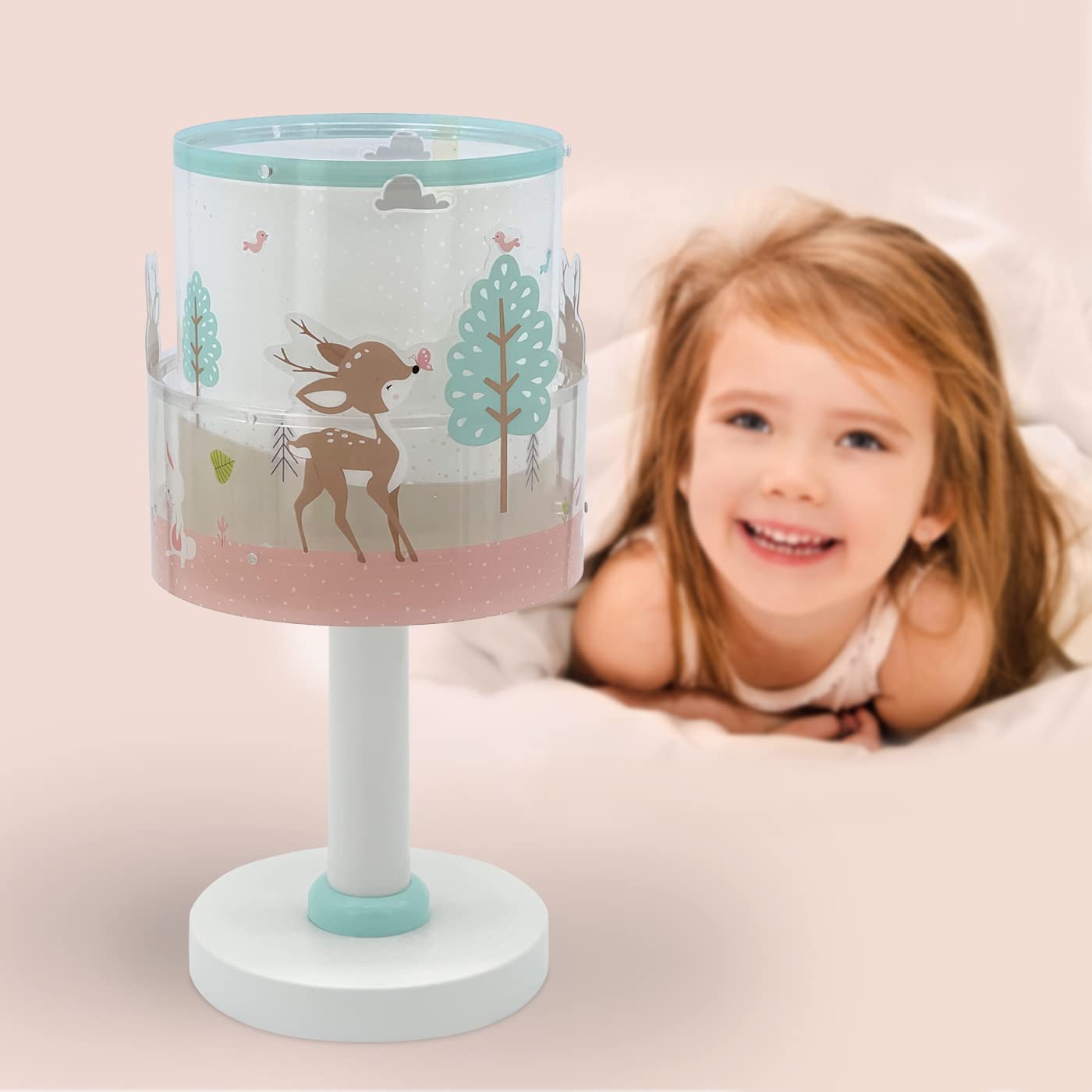 Dalber Lampe De Chevet Enfant Loving Deer Cerf animaux, 61271, E14