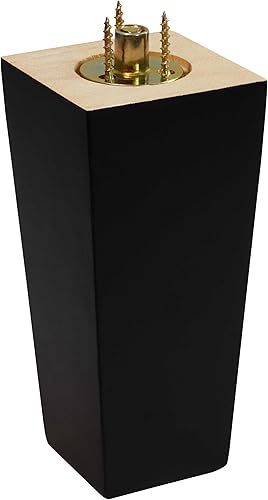 Miniatura 7 de CODIN (5 tamaños 3-4-5-6-8 pulgadas) Juego de 4 patas de madera para muebles, patas cuadradas para sofá, patas de sofá, patas de sofá - Patas de