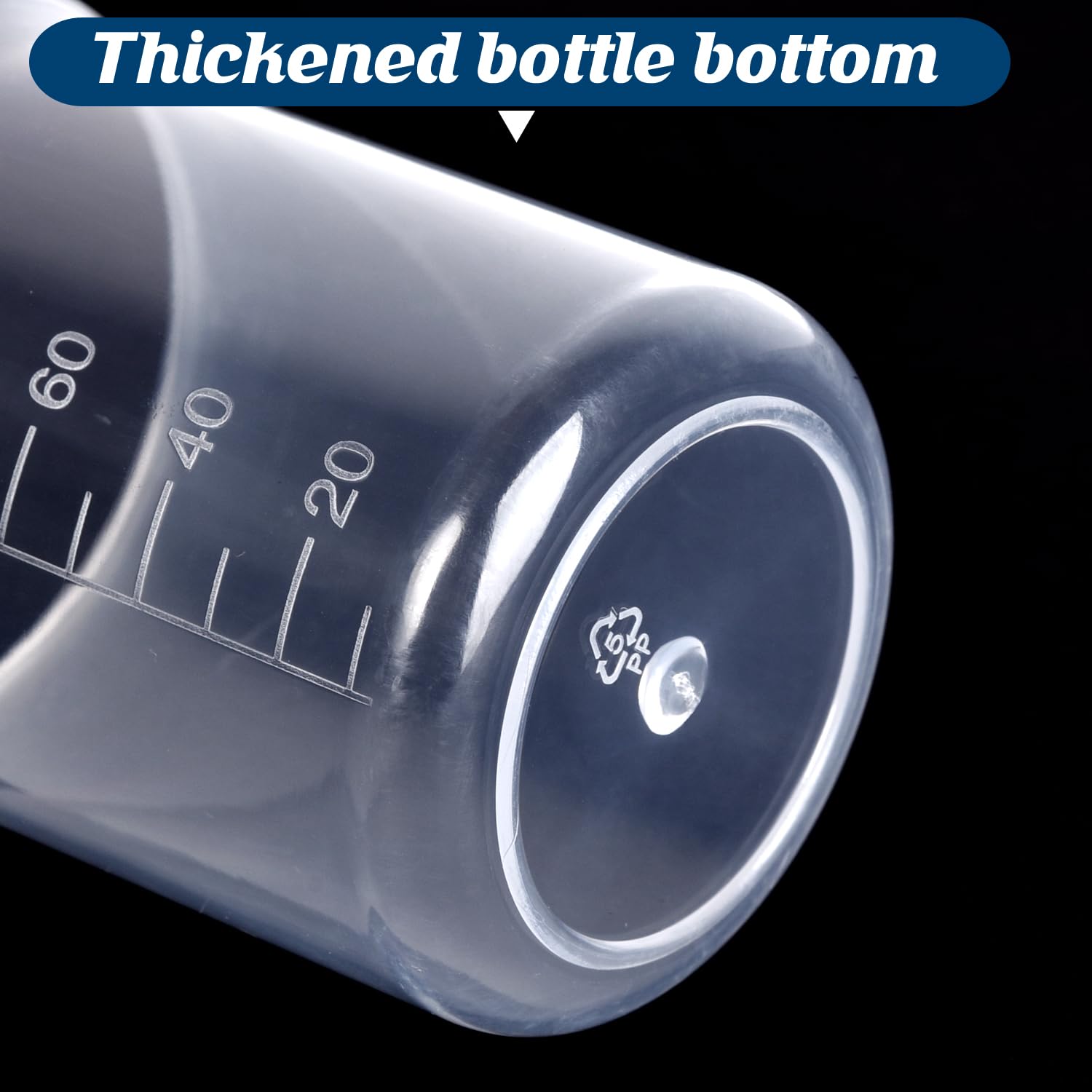 Vasos medidores de plástico, 100 ml, juego de 15, para medición de líquidos y experimentos científicos