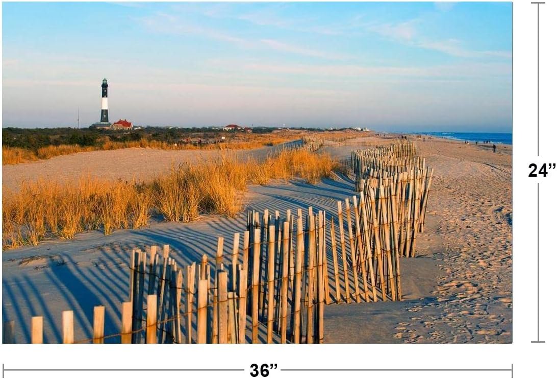 Fire Island Lighthouse Long Island New York Photo Photograph Cool Wall Art Print Poster 36x24