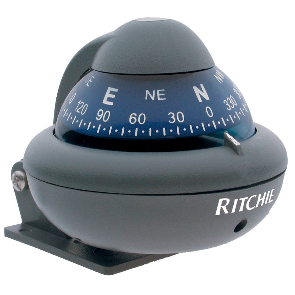 Ritchie X-10-M Sport - Gray, Composite, Steel, Night Lighting, Boat Compass