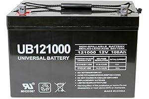 UPG Universal Power Group 12V 100Ah AGM Deep Cycle Battery