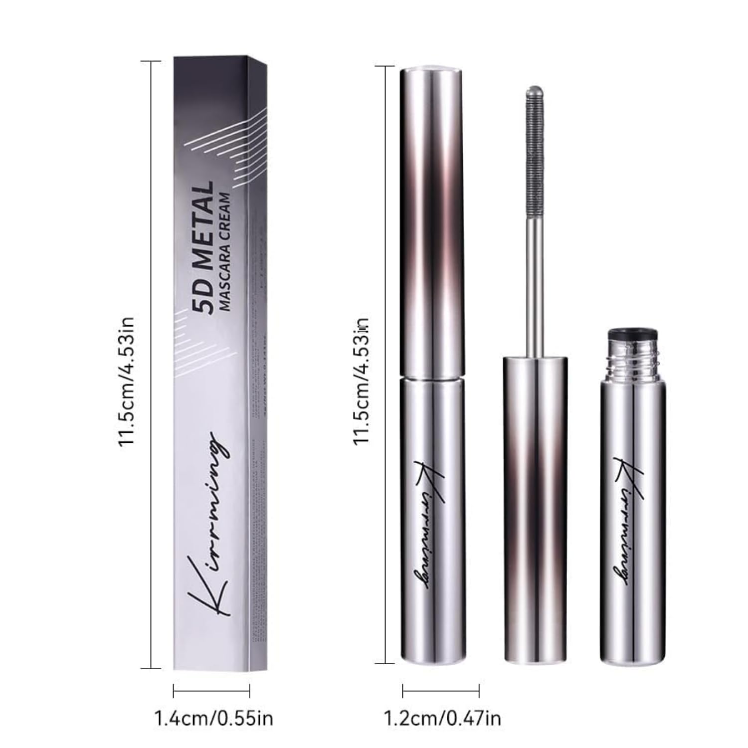 Faccelove's Ironeye Mascara | Mascara naturale, allungante e nutriente (Schwarz, 16 ml (1 confezione))