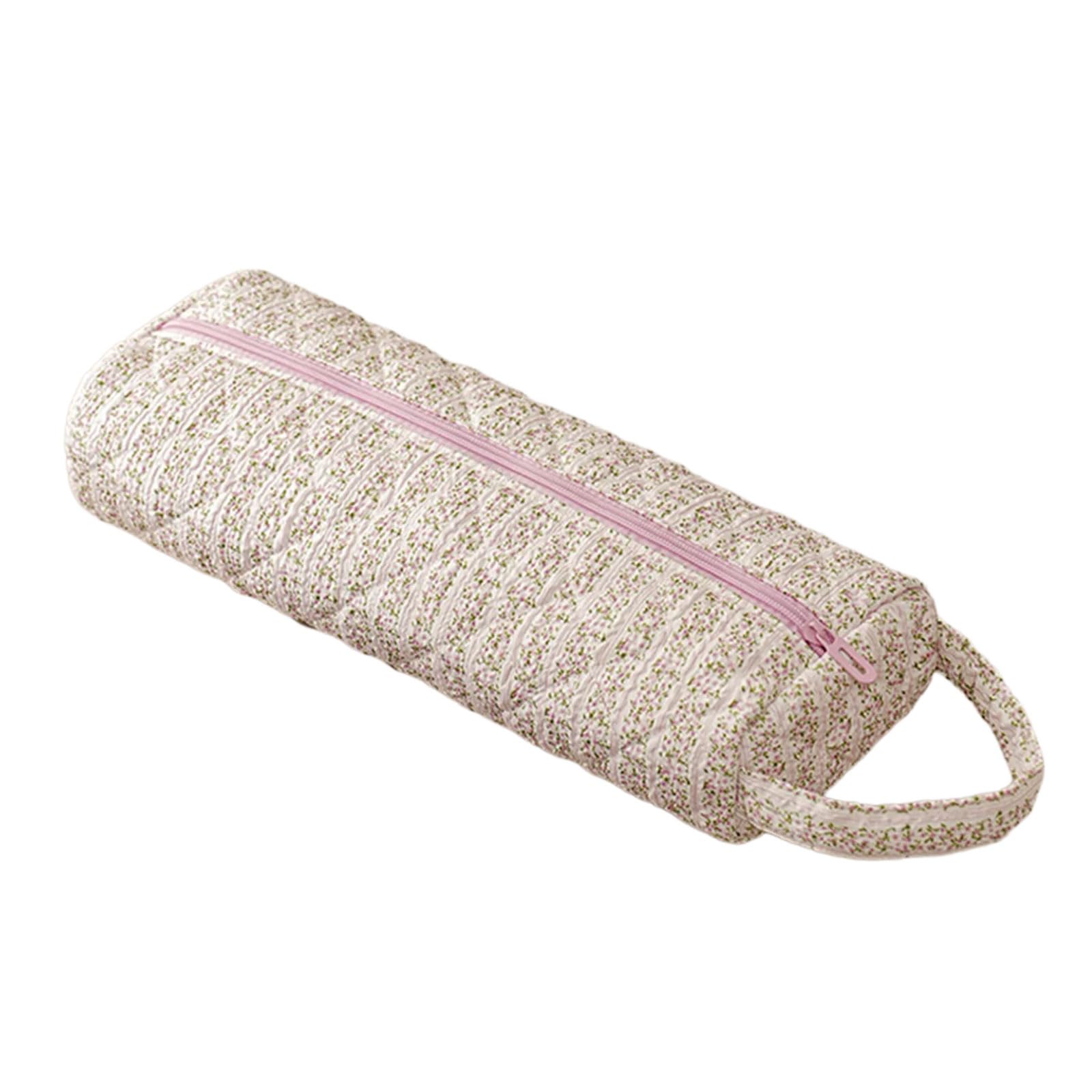 Portable Large Capacity Quilting Cotton Hair Dryer Storage Bag Dustproof Curler Storage Bags with Handle Print Hairdryer Accessory Bag