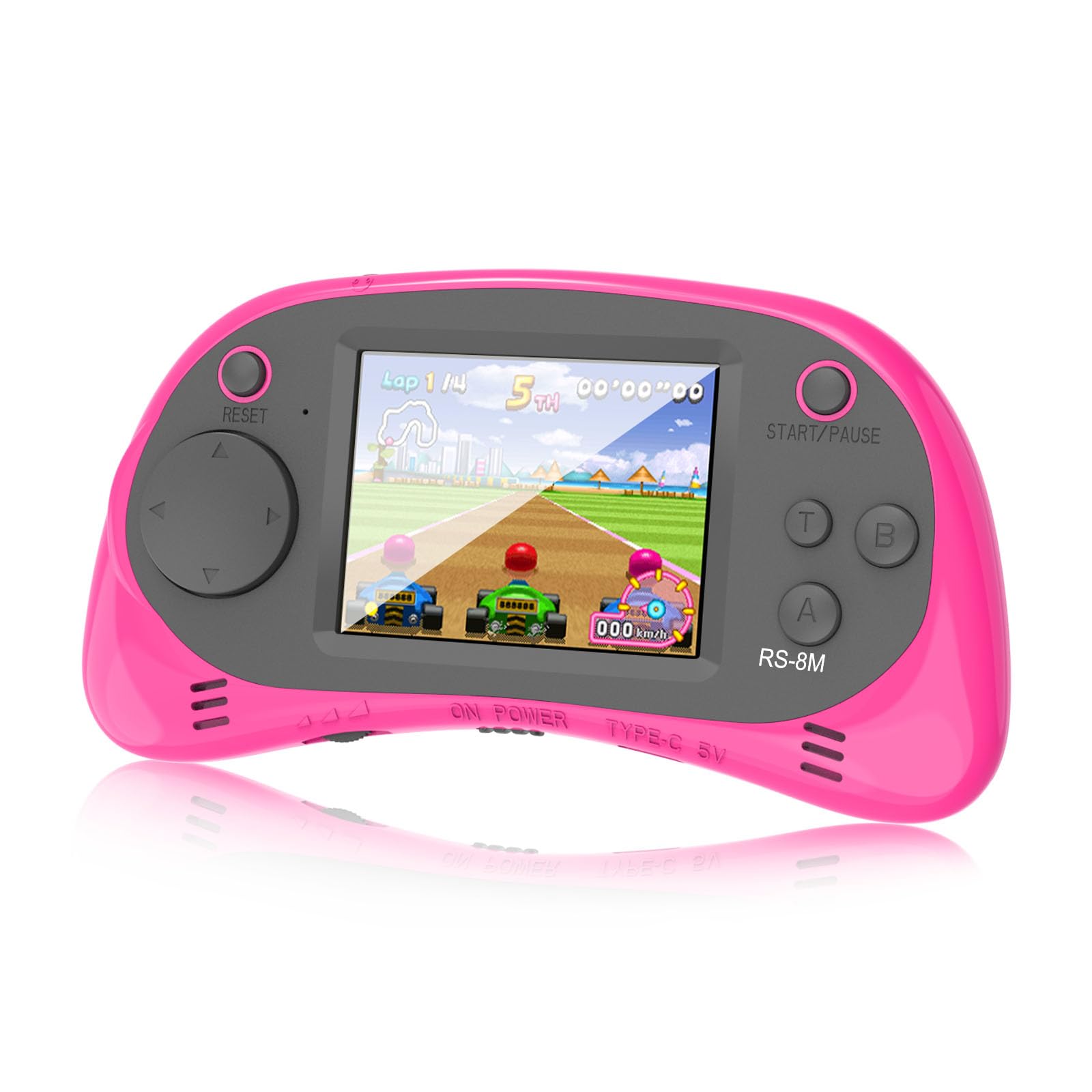 EASEGMER Kids Handheld Game Player - 220 Built-in Games, 2.5" IPS Display, Rechargeable & Long-Lasting - Ideal Travel Toys for Kids Ages 3-10 Boys &