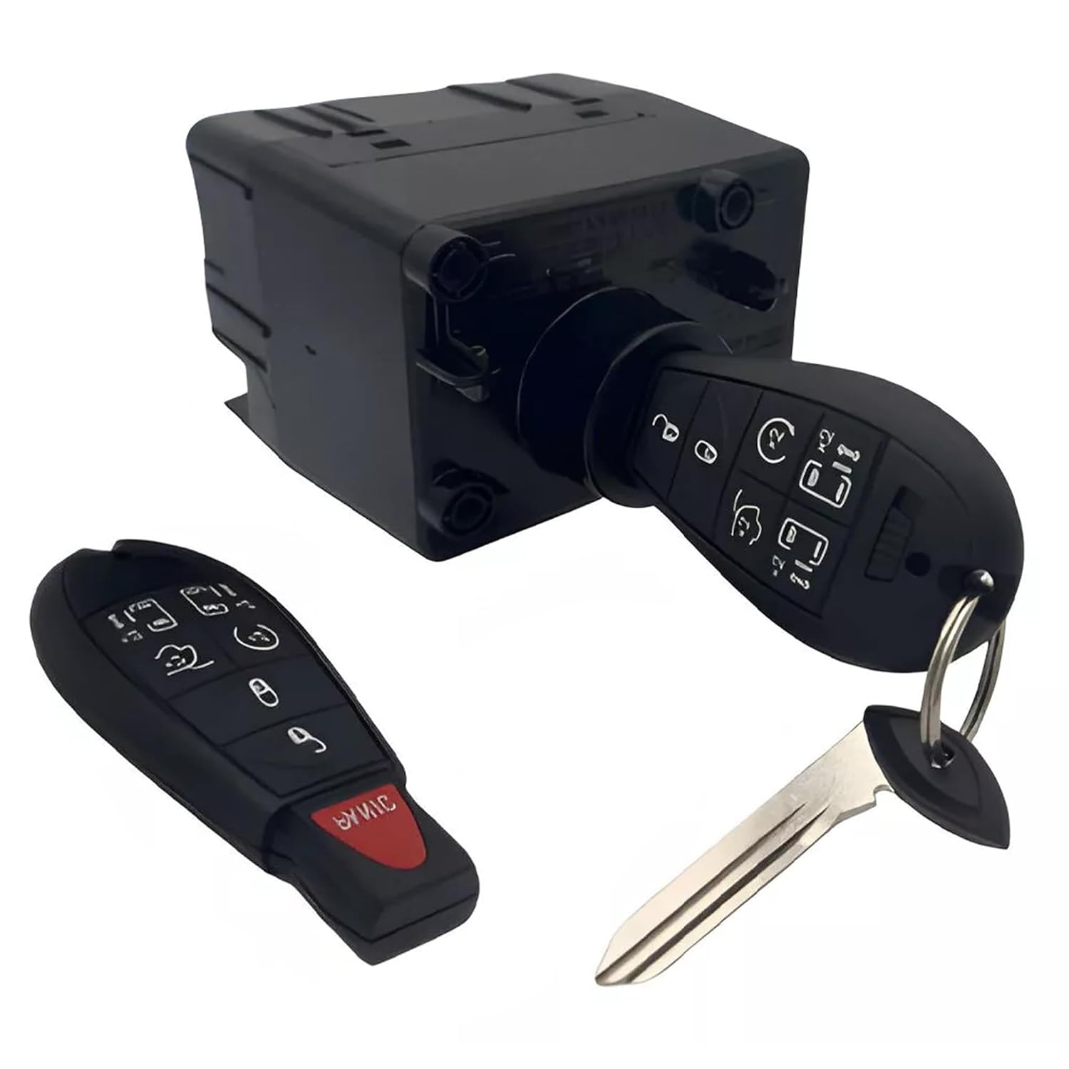 Ignition Switch Module Kit with 2 Keys Compatible with 2008-2010 Commander, Grand Cherokee & Dodge Magnum Charger Challenger Models - Requires Programming #68210150AB