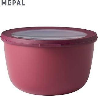 Mepal - Multi Bowl Cirqula Round - Kapaklı saklama kabı - Buzdolabı, mikrodalga fırın ve saklama kabı olarak hava geçirmez saklama kutusu olarak uygundur - 2000 ml - Nordic Berry