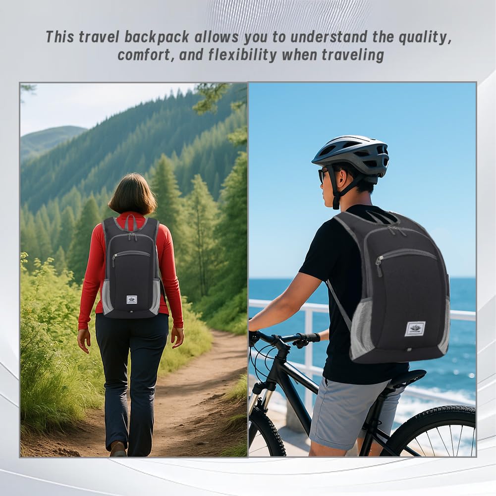 Zaino Da Bicicletta 15L Ultraleggero Protezione Antipioggia Impermeabile Mtb 610Ml Leggero Portabottiglie Bottiglia d'Acqua Per Ciclismo Sport Mountain Bike e Bambini