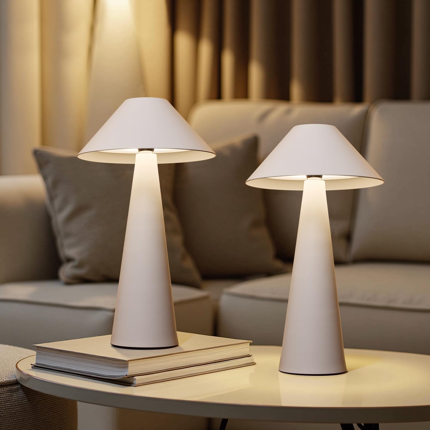 Lampada da tavolo a LED senza fili Sabbia IP65 Ofelia pro Zafferano