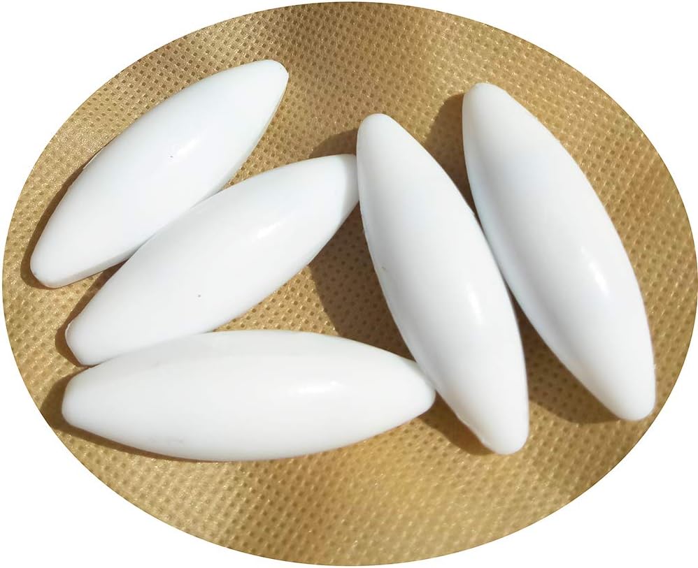 Magnetic Stirrer Stir Bar 2 inch Length PTFE Magnetic Mixer Stir Bars (17X50mm, Olive Shape,3PCS)