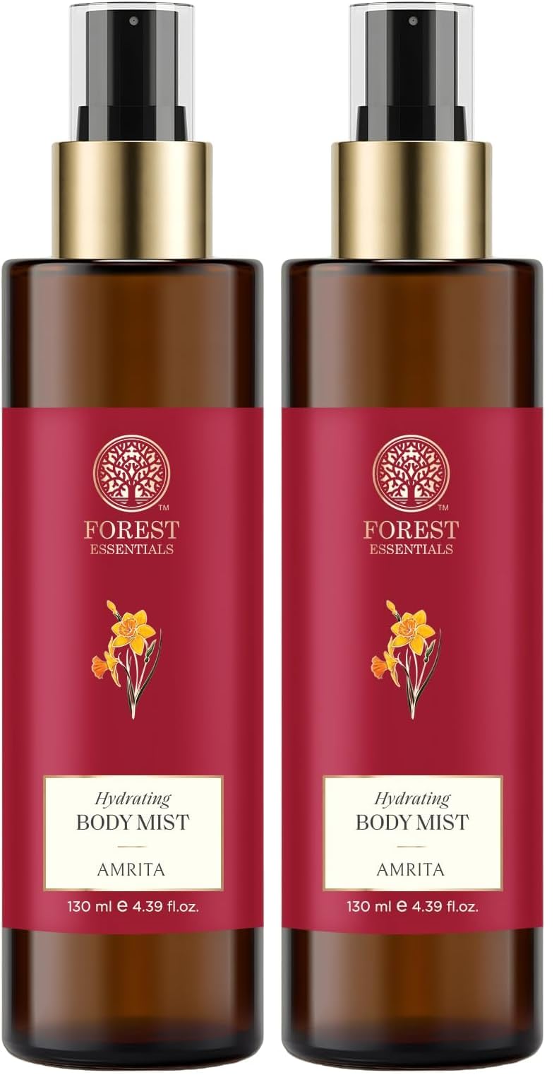 Forest Essentials Fragrant Body Mist Nargis | Aloe Vera juice infused Perfume Spray to keep Skin Scented & Hydrated Through the Day (Pack of 2)-picture-18