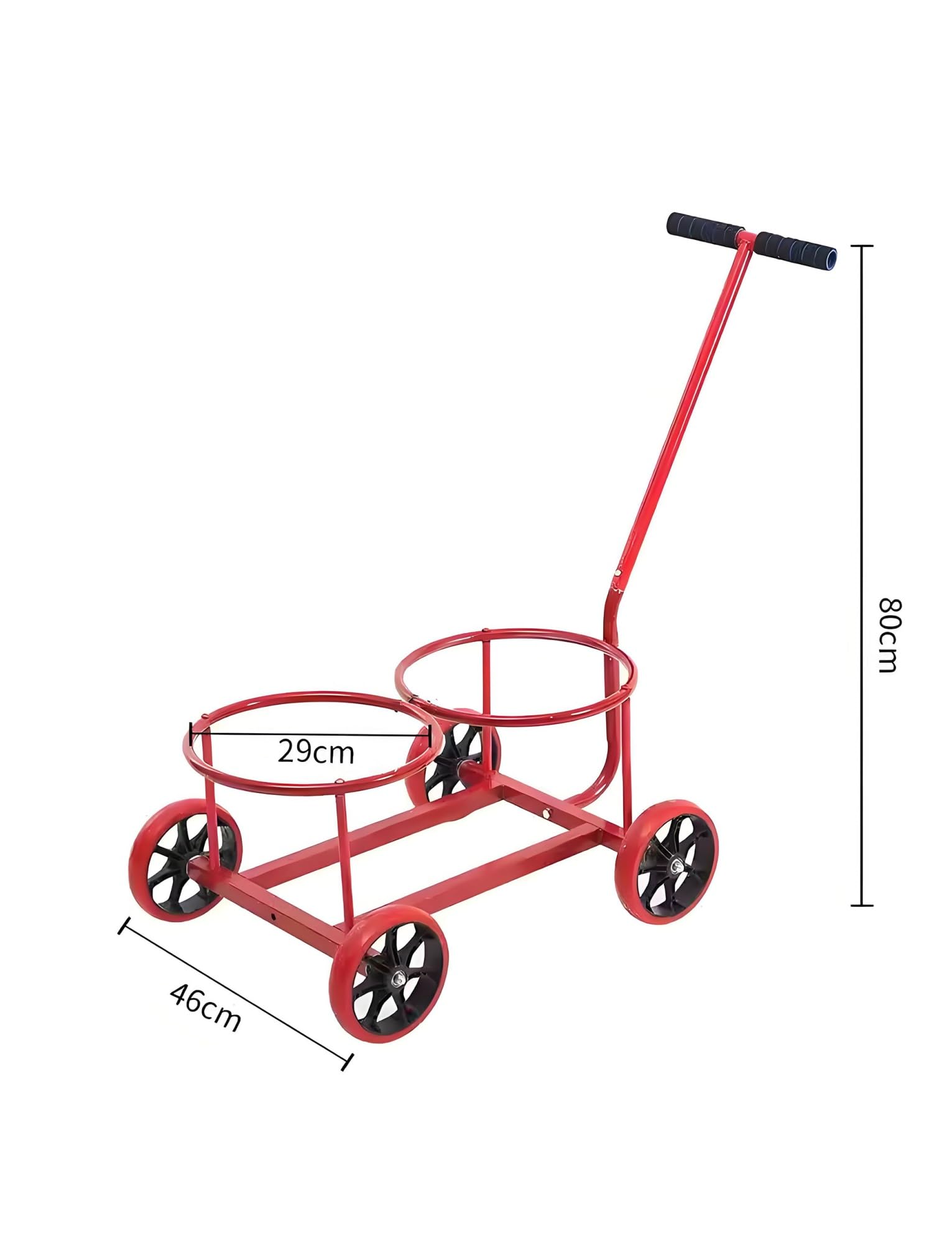 Allzweckwagen – 136 kg Tragkraft Handkarre für Wassereimer, Gasflaschen und Mülltonnen
