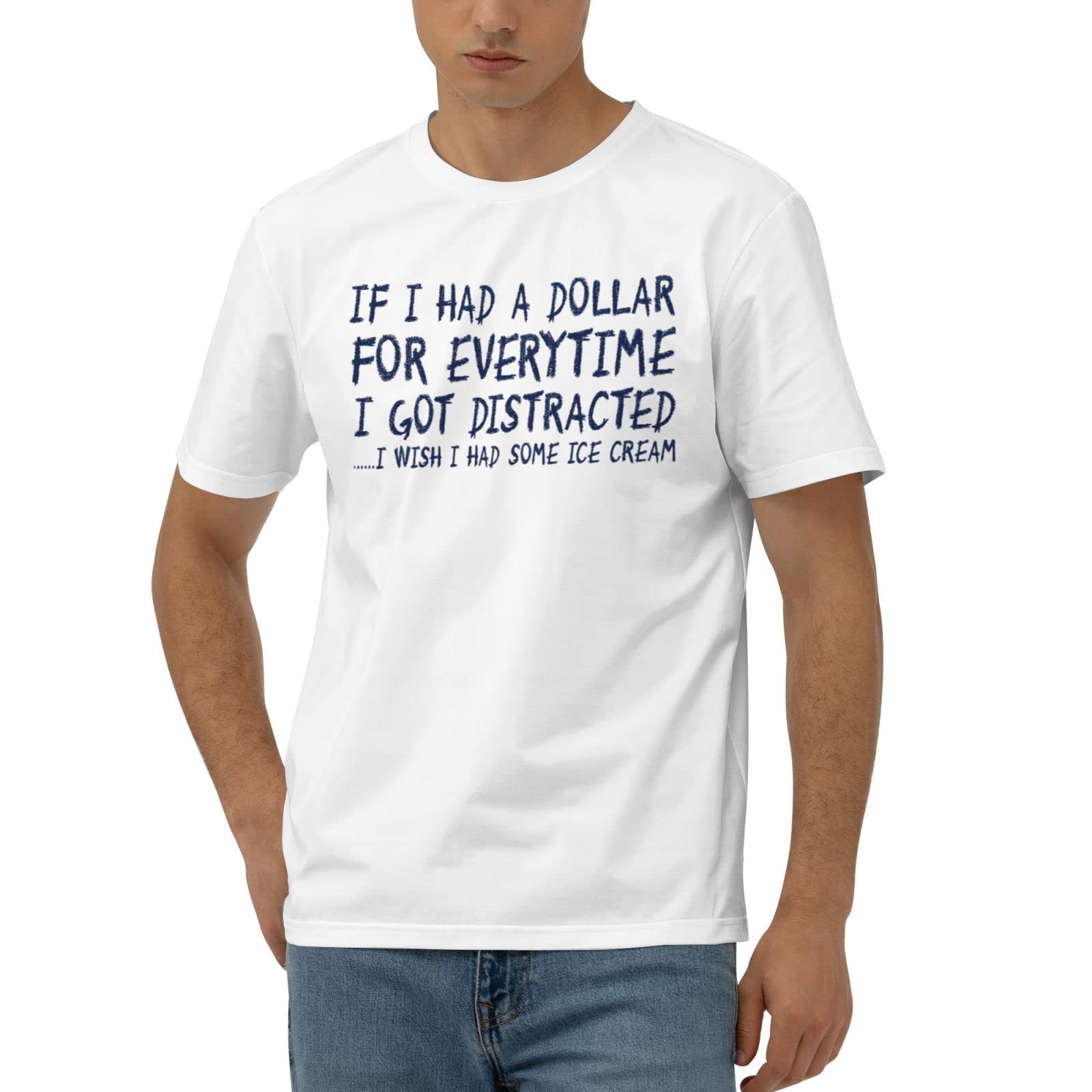 T-shirt graphique drôle homme If I Had A Dollar idéal pour vos soirées décontractées