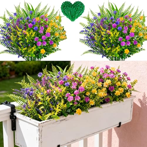 Flores artificiales exterior para terrazas y balcones todo el año 2