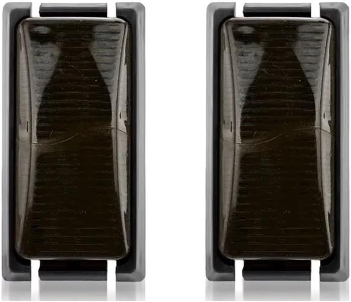 Rearview Mirror Turn Signal Light 2/4PCS 8 LED Side Marker Clearance Lamp Warning Light for Trailer Truck Caravans 12V- 24V(10pcs Red)