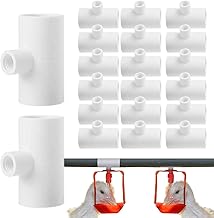 Encaixes PVC para Bebedouro Frango | Canos PVC para comedouro frango,Adequado para Bebedor Frango com Mamilo Aves Rosqueadas e Copo Alimentador Adj