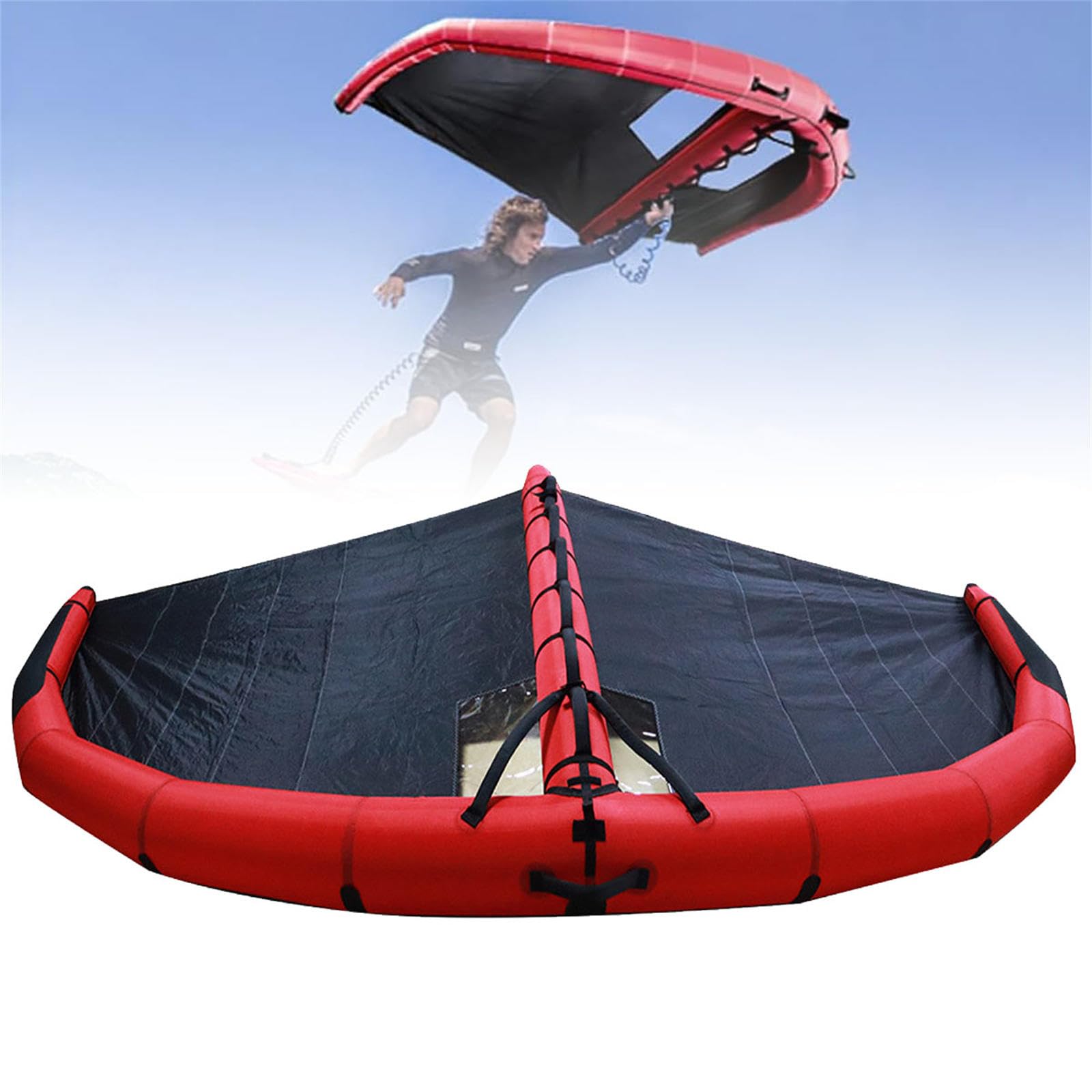 Tragdrachen mit Flügeln für Kitesurfen, aufblasbares Design für Outdoor-Schneeski- und Surf-Abenteuer