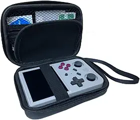 Estojo De Transporte Com Protetor De Tela Para Console De Jogos Portátil Rg353V / Xu10 / Rg35Xx / Rg353Vs / R36S, Estojo De Armazenamento Para Console De Jogos Portátil Rg353V / Rg35Xx, Bols