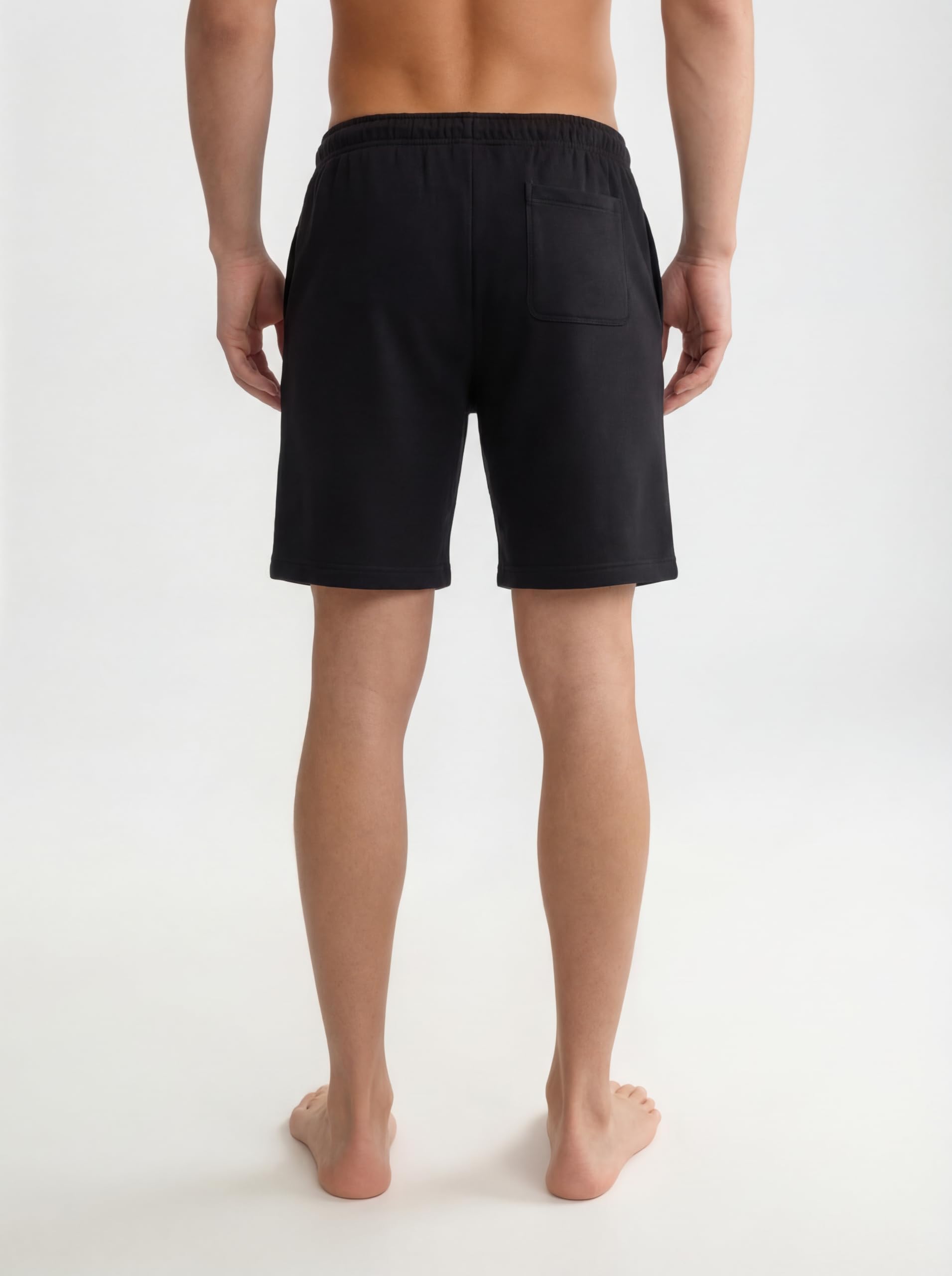 Hurley Men’s Boxed Logo Fleece Shorts – Soft Cotton Blend Casual Sweat Shorts for Everyday Wear