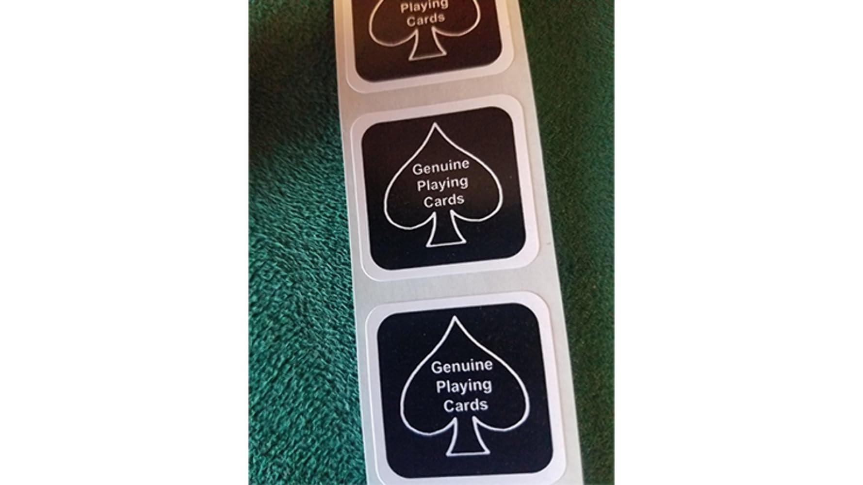 Murphy's Magic Supplies, Inc. BLACK New Deck Stickers (100 SEALS), Great Gift For Card Collectors