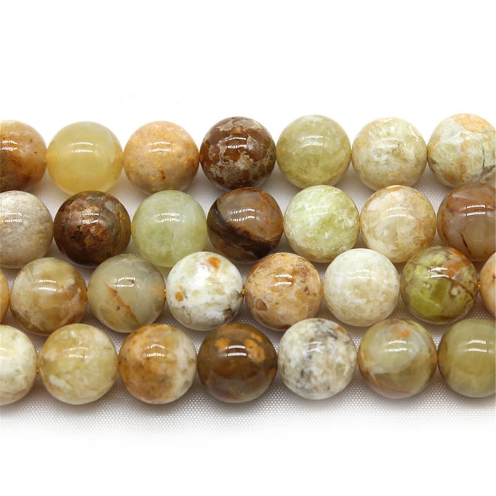 Perles en pierre jaune naturelle de 15 pouces pour création bijoux uniques de qualité supérieure