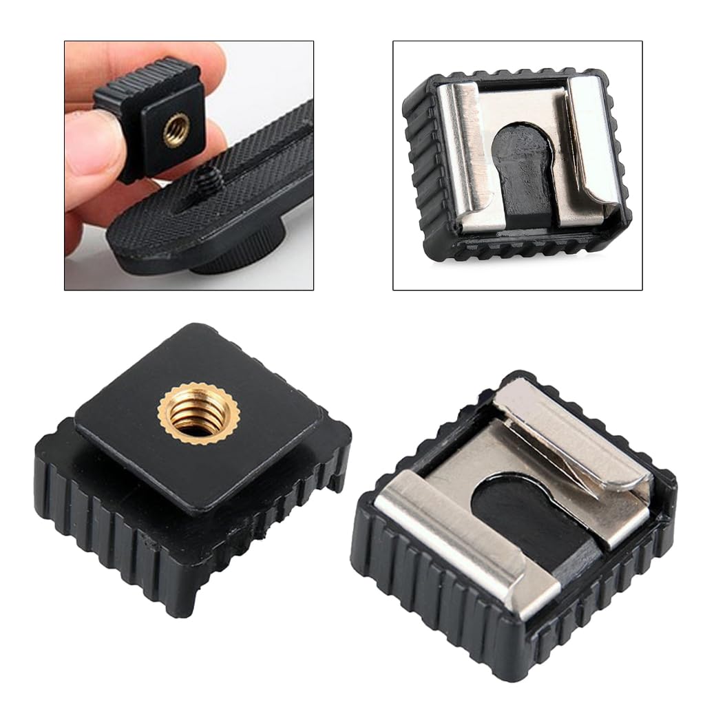 1PC SC6 Flashlight Cold Hot Shoe Bracket Mount Adapter Hot Shoe Mount Adapter 1/4