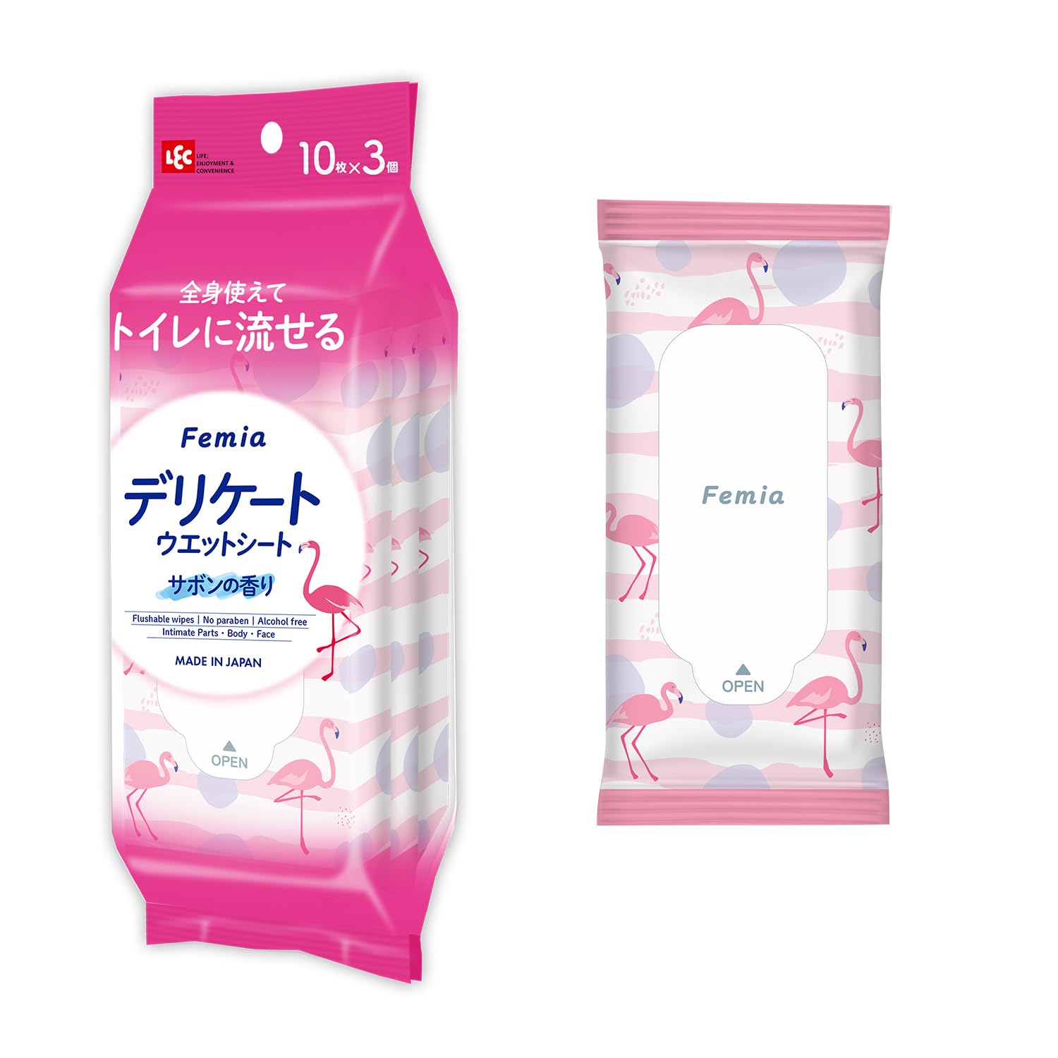 レック 女性用 デリケート ウェットシート Femia 20枚入×2個 (サボン…