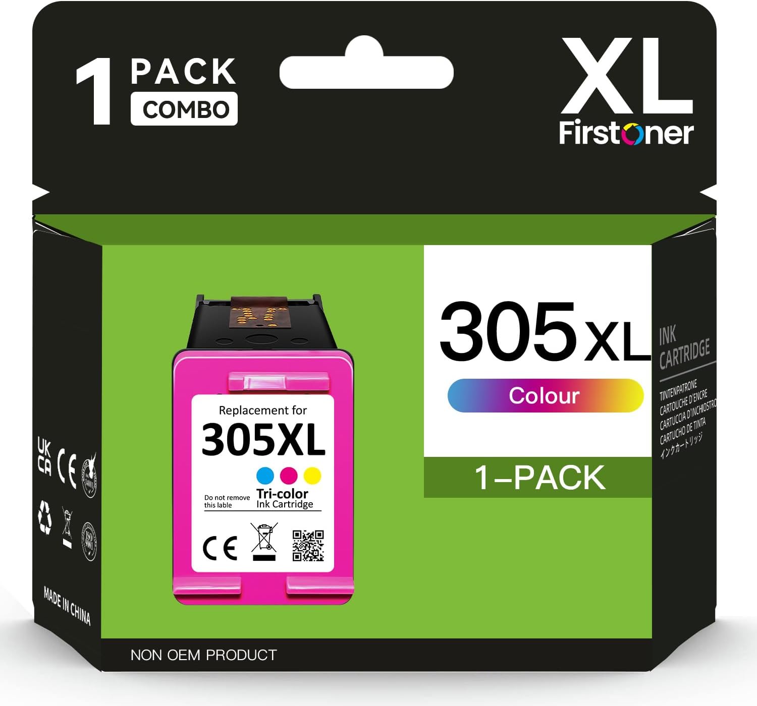 Cartouche D’encre Noire HP 305 Originale - Pour Deskjet 2300/2700, Envy 6000, Série 4100/6400 - 120 Pages Environ