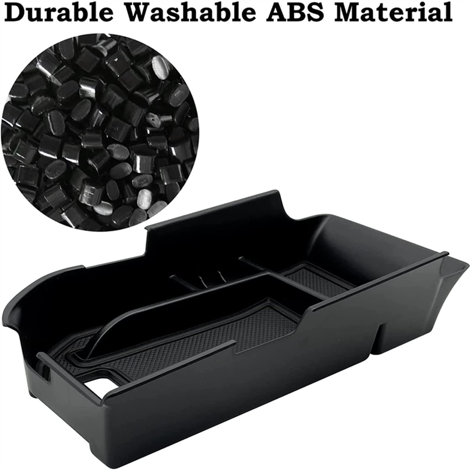 Bandeja organizadora para Consola Central del Interior del automóvil, Compatible con Camry XLE y XSE 2018-2022 2023. Caja de Almacenamiento Secundaria para el reposabrazos. Color: Blanco.