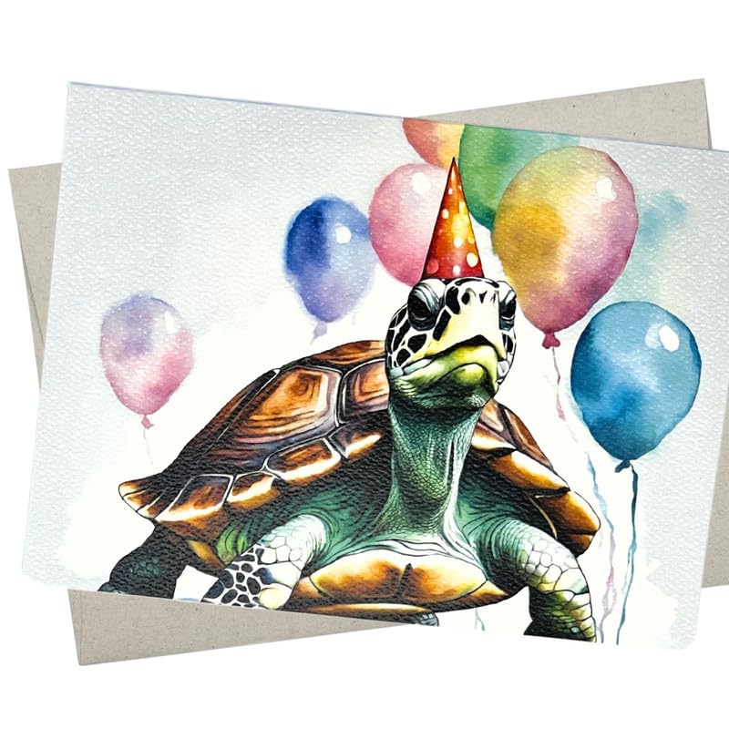 Whitman And Daughter Turtle Birthday Card (1 Premium Folded Card, Blank Inside, 5X7 Inch) Cute Turtle Celebration Card For All Happy Occasions - 772: Greeting Cards
