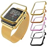 Apple Watch Case(38MM), Bandmax Lightweight 18K Gold Plated Hard Protective Case for Apple Watch/Watch Sport/Watch Edition(Without Screen Cover)