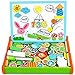 Juguetes Montessori Puzzles Infantiles Madera con Alfabeto Magnetico,Pizarra Magnetica Doble Cara Juegos Educativos Regalos de Navidad para Niños 3 4 5 años-2 Estilos Enviados Al Azar